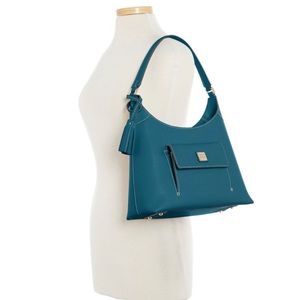 NWT Dooney & Bourke Saffiano Small Hobo Bag With Dust Bag✨ Color Deep Teal